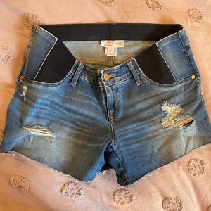 Isabel maternity midi jean shorts size 29
